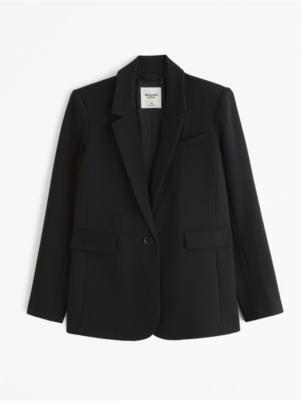 Abercrombie and Fitch Black Classic Suiting Blazer Medium 90s Minimalism